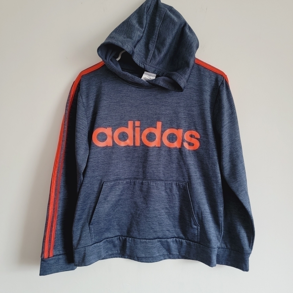 Adidas sweater pull over kids L hoodie
